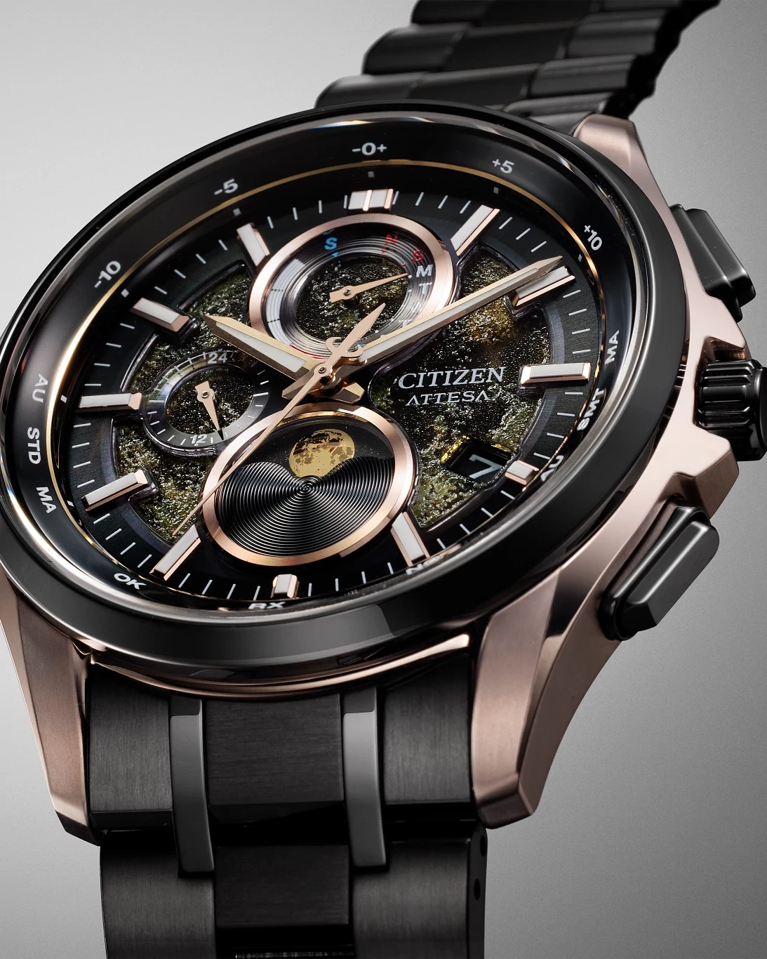 ATTESA HAKUTO-R Yellow Dial Super Titanium with DLC Coating